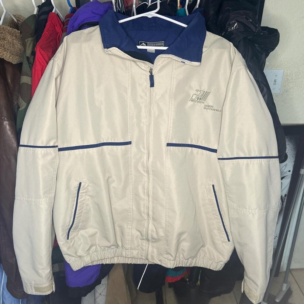 American Vintage Beige and Blue Jacket